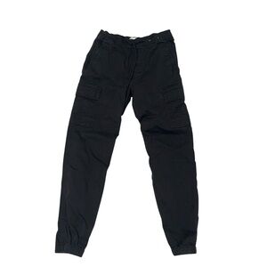 Hollister Men's Black Cargo jogger Pants size S Tall